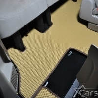 Автомобильные коврики EVA на Dodge Grand Caravan V (2007-2020) 2 ряд: кресла 1+1 убираются в пол