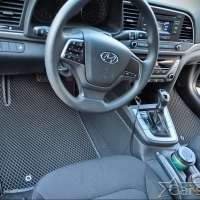 Двухслойные коврики EVA на Hyundai Elantra VI рестайл (2018-2020)