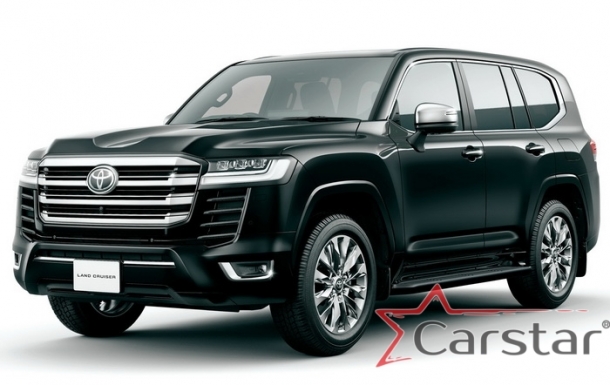 Двухслойные коврики EVA для Toyota Land Cruiser 300 (2021->) 