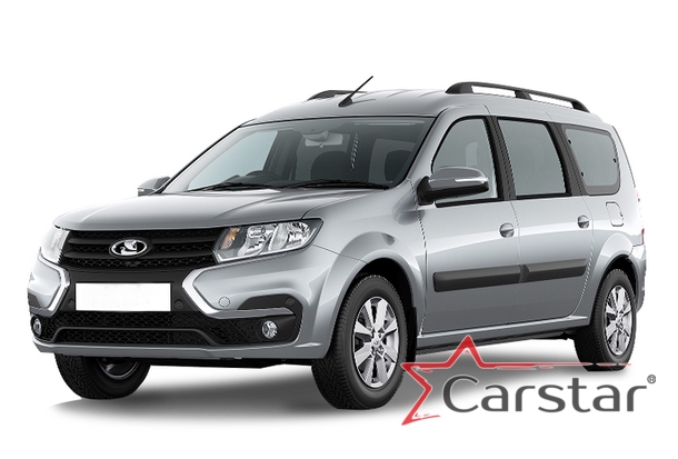 Двухслойные коврики EVA для Lada Largus I рестайл 3 ряда (2021->)
