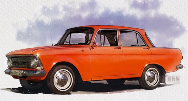 Автомобильные коврики EVA 3D для Москвич 412 (1967-1998)